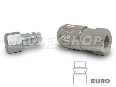 EURO Quick Connector 1/4 BSP Female to 1/4 BSP Female